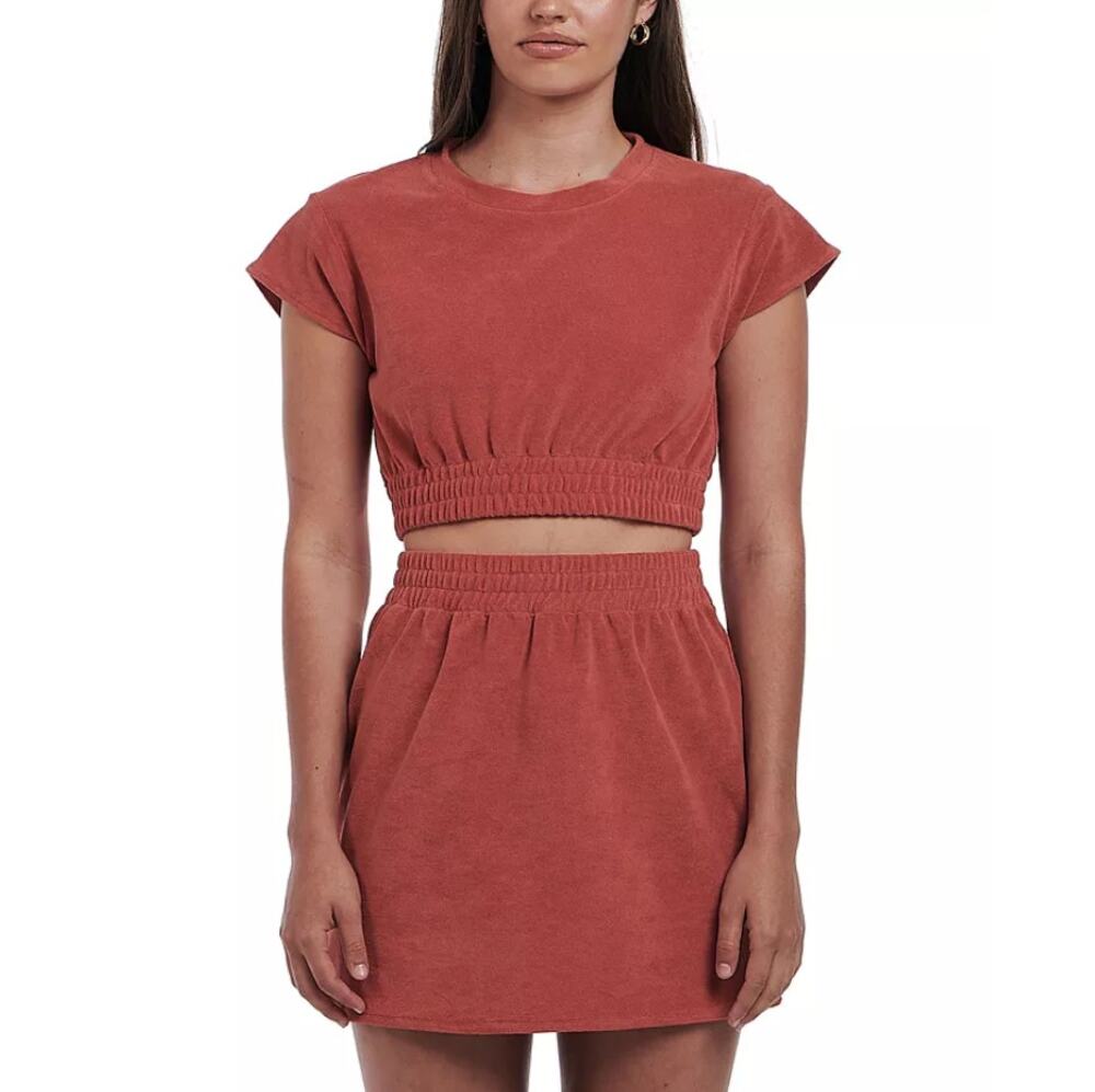 Charlie Holiday's Women's Rust Soleil Top and Mini Skirt Size XS